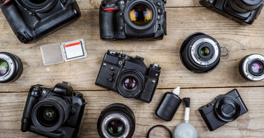 様々な種類のカメラ