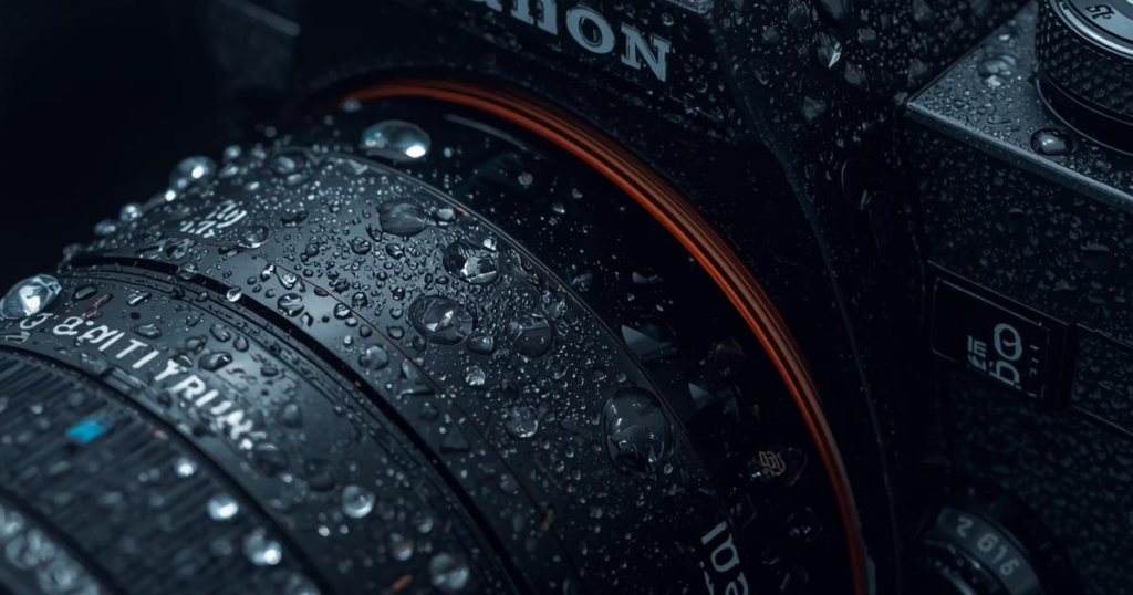 結露したカメラ