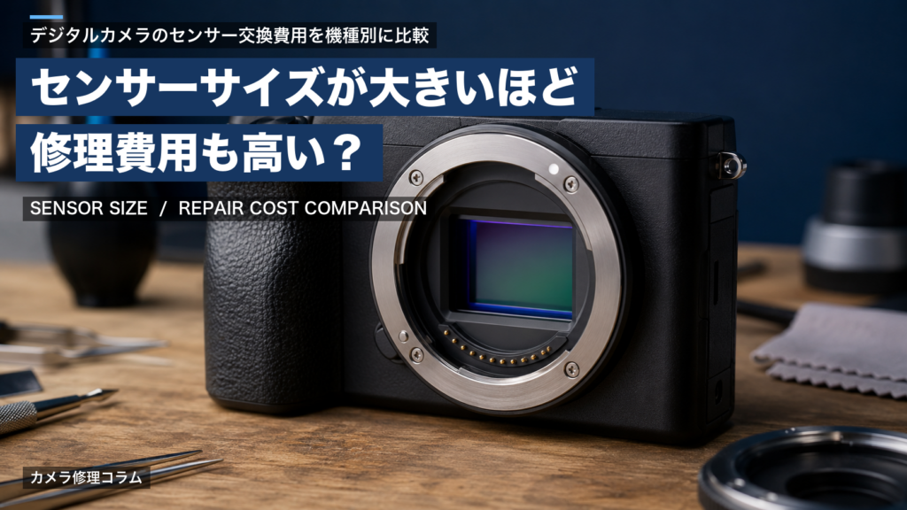 ピント調整やセンサー清掃のカメラメンテナンスはメーカー修理認定店に